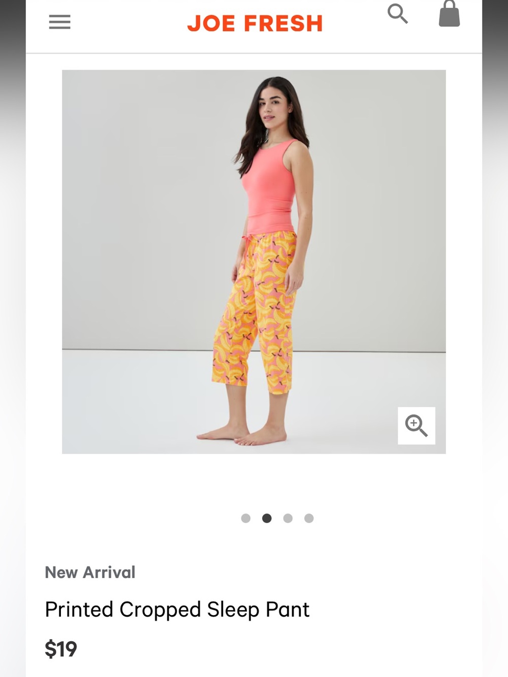 Joe Fresh Sleep Pyjama Crops-New without Tags
